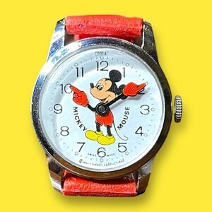 Bradley Vintage Mickey Mouse Swiss Made Manual Wind Watch